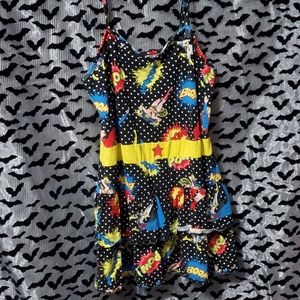 DC super hero girls spaghetti strap dress